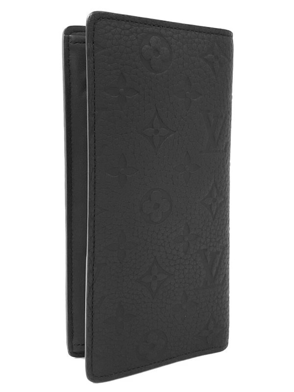 Louis Vuitton Bi Long fold Portefeuille Monogram Taurillon Brazza Wallet Brown